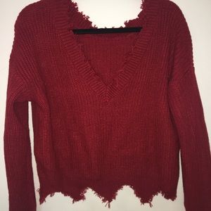 Red sweater